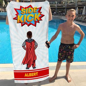 Dad and Kid TZ-BTAM2-03qhqn170423tm Personalized Beach Towel - Beach Towel - GoDuckee