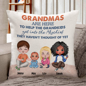 Personalized Grandma Pillow, To Help The Grandkids Get Into The Mischief - Pillow - GoDuckee
