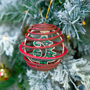 Personalized Christmas Family 3D Dual Spiral Ornament, Christmas Tree Decor - Ornament - GoDuckee