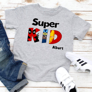 Super Dad - Personalized Letter Shirt - Shirts - GoDuckee