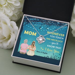 You'll Know That I Love You, Personalized Love Knot Necklace, Gift For Mom, Mother's Day Gift - Jewelry - GoDuckee