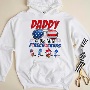 Daddy Of The Little Firecrackers Personalized Independence Day Shirt, Gift For Family - Shirts - GoDuckee