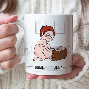 I Like You How I Like My Coffee Hot And Inside Me, Personalized Couple Mug - Gift For Couple - Coffee Mug - GoDuckee