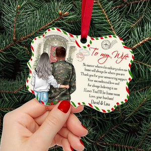 Veteran Couple I Love You I'll Be Home Soon Personalized Ornament - Ornament - GoDuckee