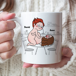 Couple Make Love, Personalized Couple Mug - Gift For Couple - Coffee Mug - GoDuckee