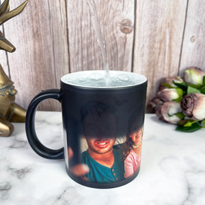 Funny Dad and Daughter Custom Photo Magic Mug Gift For Family - Magic Mug - GoDuckee