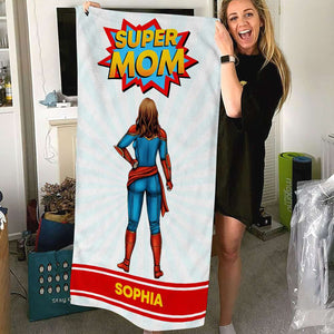 Mom and Kid TZ-BTAM2-03qhqn170423tm Personalized Beach Towel - Beach Towel - GoDuckee