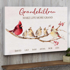 Grand Children Make Life More Grand, Personalized Poster, Gift For Grandparents - Poster & Canvas - GoDuckee