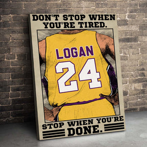 Don't Stop When You're Tired, Basketball Poster Canvas - Poster & Canvas - GoDuckee