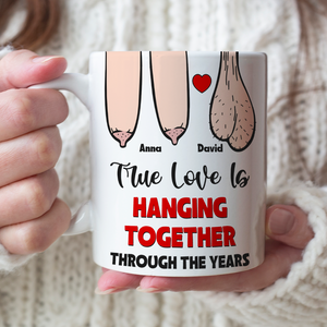 True Love Is Hanging Together Though The Years, Personalized Edge To Edge Mug, Wine Tumbler, Accent Mug - Coffee Mug - GoDuckee