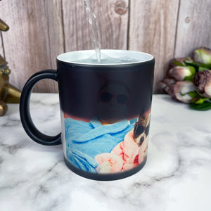 Custom Photo Magic Mug, Gift For Dog Lovers, Dog Dad, Dog Mom - Magic Mug - GoDuckee