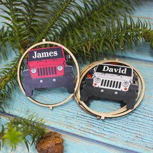 Personalized Car 3D Ornament, Christmas Tree Decor for Car Lovers - Ornament - GoDuckee