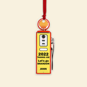 Personalized Gas Price Ornament, Christmas Tree Decor - Ornament - GoDuckee