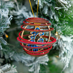 Personalized Christmas Family 3D Dual Spiral Ornament, Christmas Tree Decor - Ornament - GoDuckee