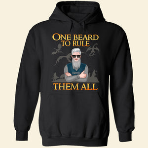 Personalized Father's Day Beard Dad Shirt - One Beard To Rule Them All - Man With Arms Crossed - Shirts - GoDuckee