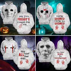 Horror Halloween Night Coming For You, Halloween Shirt With Kid Size, Gift for Kids - AOP Products - GoDuckee