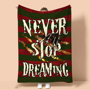 Sweet Dreams - Horror Blanket - Never Stop Dreaming - Freddy Krueger Sweater Pattern - Blanket - GoDuckee