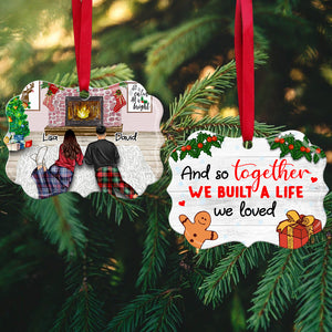 And So Together We Built A Life - Personalized Couple Benelux Ornament - Christmas Gift For Couples - Ornament - GoDuckee