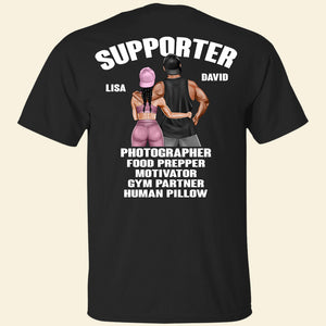 Couple Gym Supporter And Competitor - Personalized Shirt - Gift For Gymers - Shirts - GoDuckee