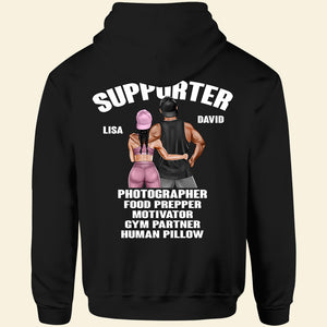 Couple Gym Supporter And Competitor - Personalized Shirt - Gift For Gymers - Shirts - GoDuckee