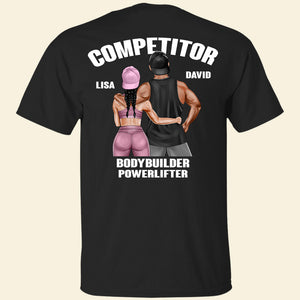 Couple Gym Supporter And Competitor - Personalized Shirt - Gift For Gymers - Shirts - GoDuckee