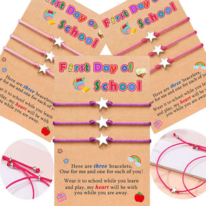 Back To School Hand Woven Bracelet - Gift For Kids - - GoDuckee