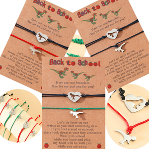 Back To School Hand Woven Bracelet - Gift For Kids - - GoDuckee