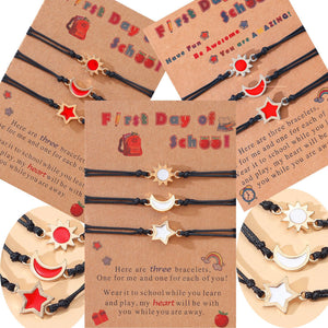 Back To School Hand Woven Bracelet - Gift For Kids - - GoDuckee