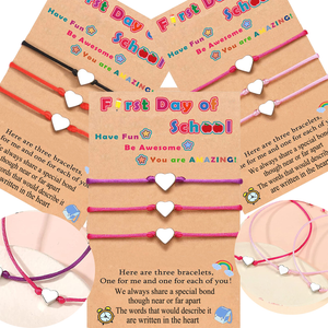 Back To School Hand Woven Bracelet - Gift For Kids - - GoDuckee