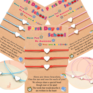 Back To School Hand Woven Bracelet - Gift For Kids - - GoDuckee