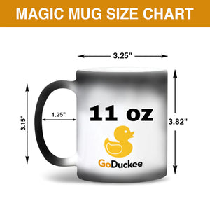I Love Kissing Your Face, Personalized Couple Kissing Magic Mug - Magic Mug - GoDuckee