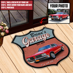 Shape Doormat - Custom Muscle Car Photo - I'm Not Old I'm Classic - Doormat - GoDuckee