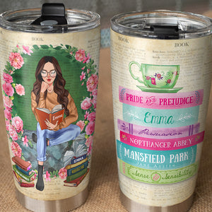 Jane Austen - Personalized Tumbler Cup - Tumbler Cup - GoDuckee