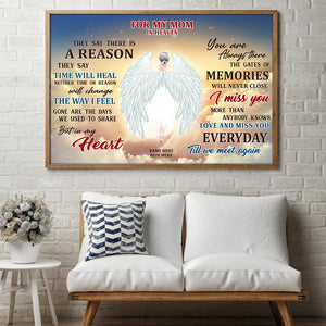 Personalized Heaven Poster - To My Mom in Heaven - Home Decor - GoDuckee