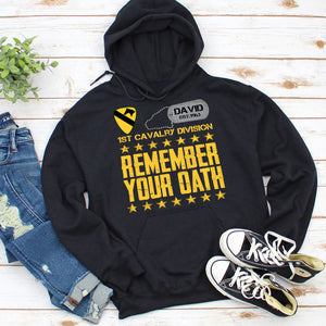 Military Remember Your Oath Personalized Shirt, Custom Military Unit - Shirts - GoDuckee