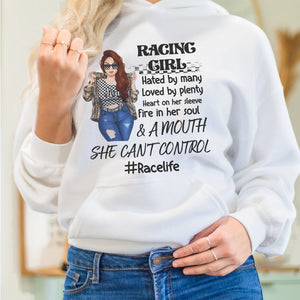 Racing Girl Hated By Many Loved By Plenty Personalized Shirts - Shirts - GoDuckee