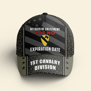 My Oath Of Enlistment Has No Expiration Date, Personalized Classic Cap, Military Gift with Custom Military Unit - Classic Cap - GoDuckee