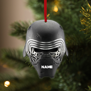 Personalized Galaxy Combat Helmet Ornament, Christmas Tree Decor - Ornament - GoDuckee