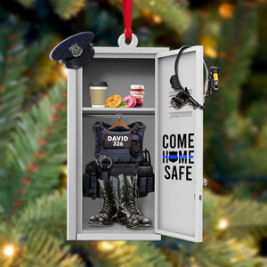Police Locker Room, Personalized Acrylic Ornament - Ornament - GoDuckee