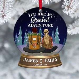 Camping You Are My Greatest Adventure Personalized Christmas Ornament - Ornament - GoDuckee