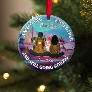 Camping Couple Annoying Each Other And Still Going Strong Personalized Ornament - Ornament - GoDuckee