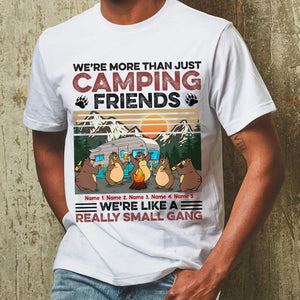 Personalized Camping Bear Shirts, We're like a really small gang, Beer Lovers, Friends - Shirts - GoDuckee