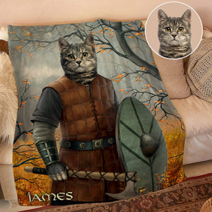 Custom Viking Blanket - Fighting Dog - Blanket - GoDuckee