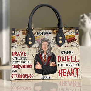 Where They Are Just And Loyal Personalized Leather Bag - Leather Bag - GoDuckee