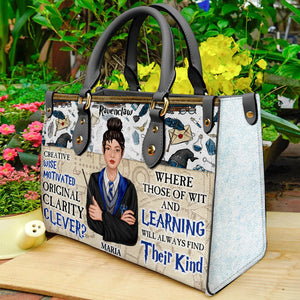 Where They Are Just And Loyal Personalized Leather Bag - Leather Bag - GoDuckee