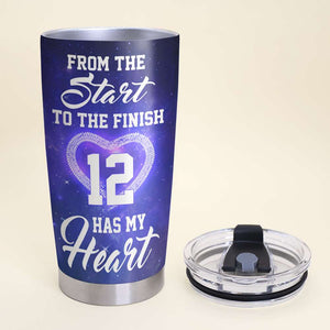 Personalized Racing Couple Tumbler Cup - From The Start to The Finish - Couple Shoulder to Shoulder - Tumbler Cup - GoDuckee