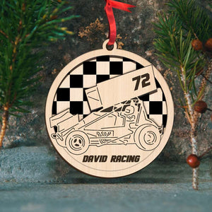 Racing Car Personalized Ornament - Ornament - GoDuckee