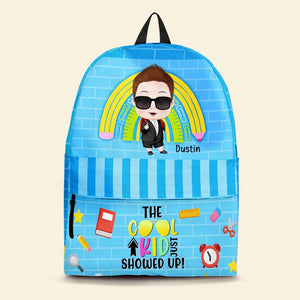 Boss The Cool Kid Just Showed Up, Personalized Backpack, Back-to-school Gift for Kids - Backpack - GoDuckee
