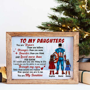 To My Super Daughter, You Are My Sunshine, Personalized Canvas Print - Poster & Canvas - GoDuckee