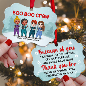 Nurse Because Of You I Laugh A Little Harder Personalized Ornament - Ornament - GoDuckee